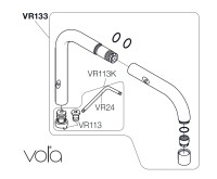 KIT REPARACION CAÑO LAVABO VR113K VOLA